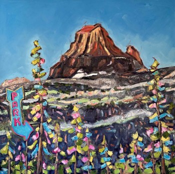 'Park It' | 36" x 36"